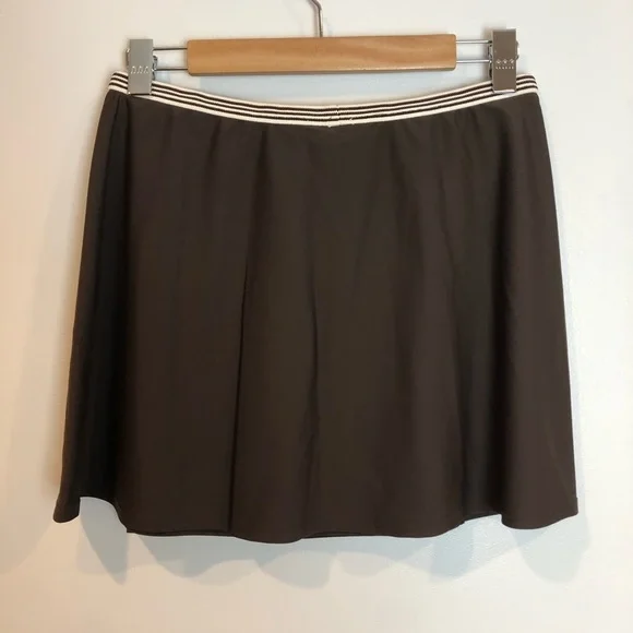 NWT Anne Cole Colorblock Swimsuit w/ Mesh Inserts and Matching Skirt - Picture 7 of 12